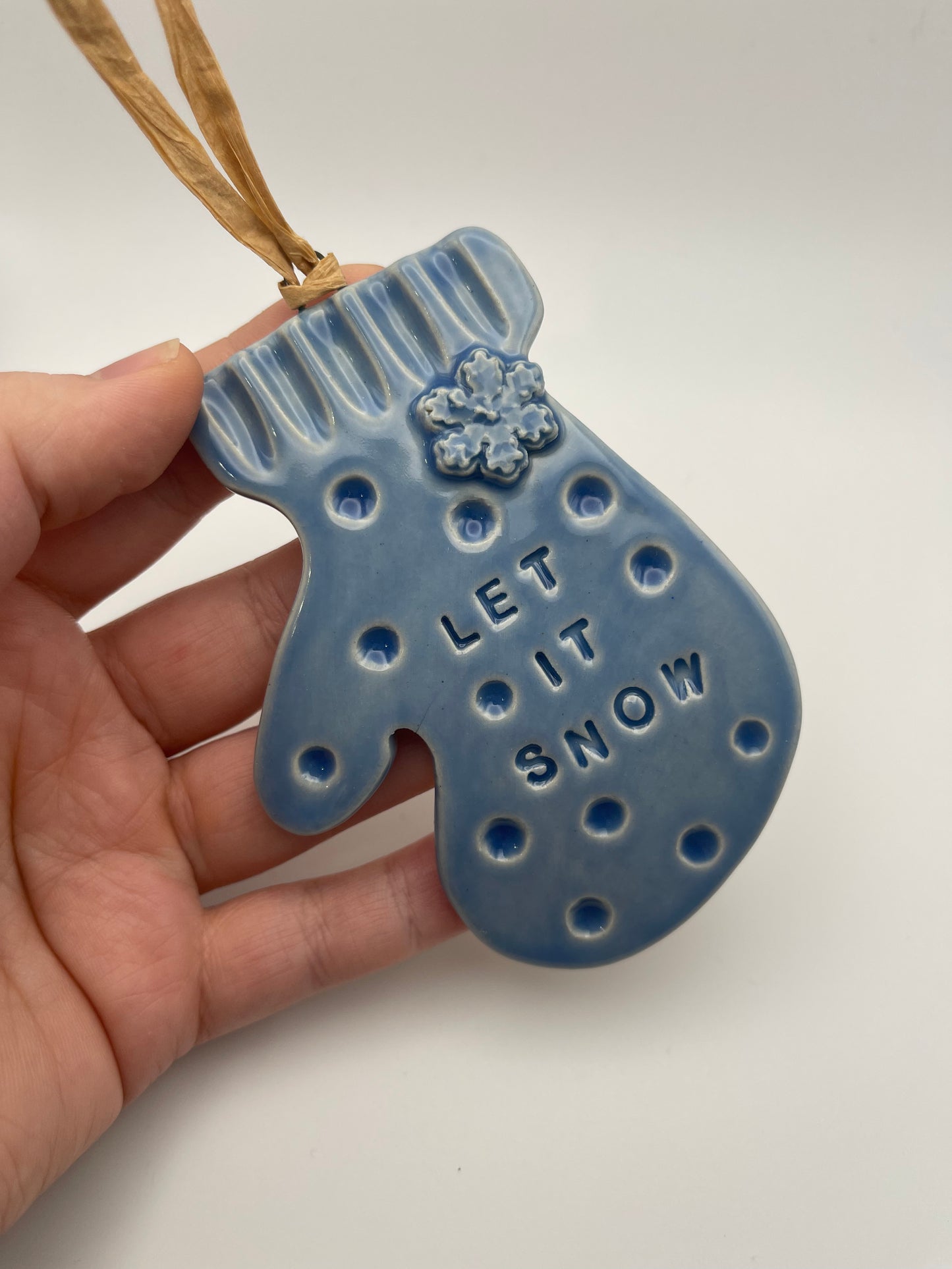 "Let it Snow" Mitten Ornament