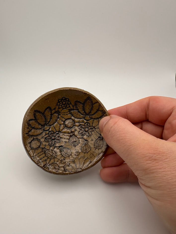 Tiny Lace Trinket Dish