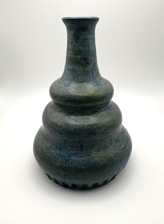 Blue Stone Bud Vase
