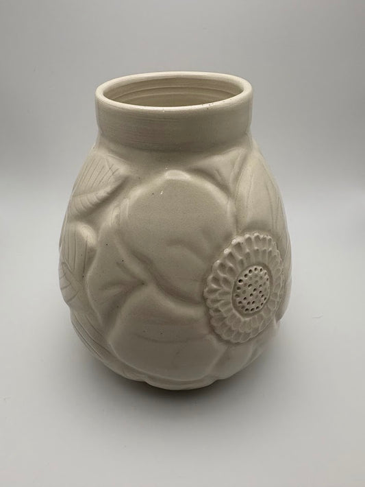 Floral Carved Porcelain Vase