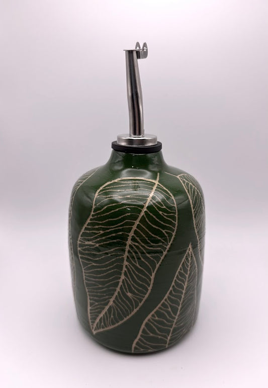 Green Leaves Oil Bottle