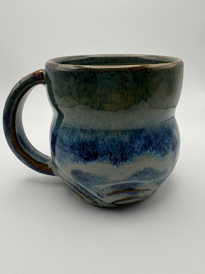 Carved Waves Mug