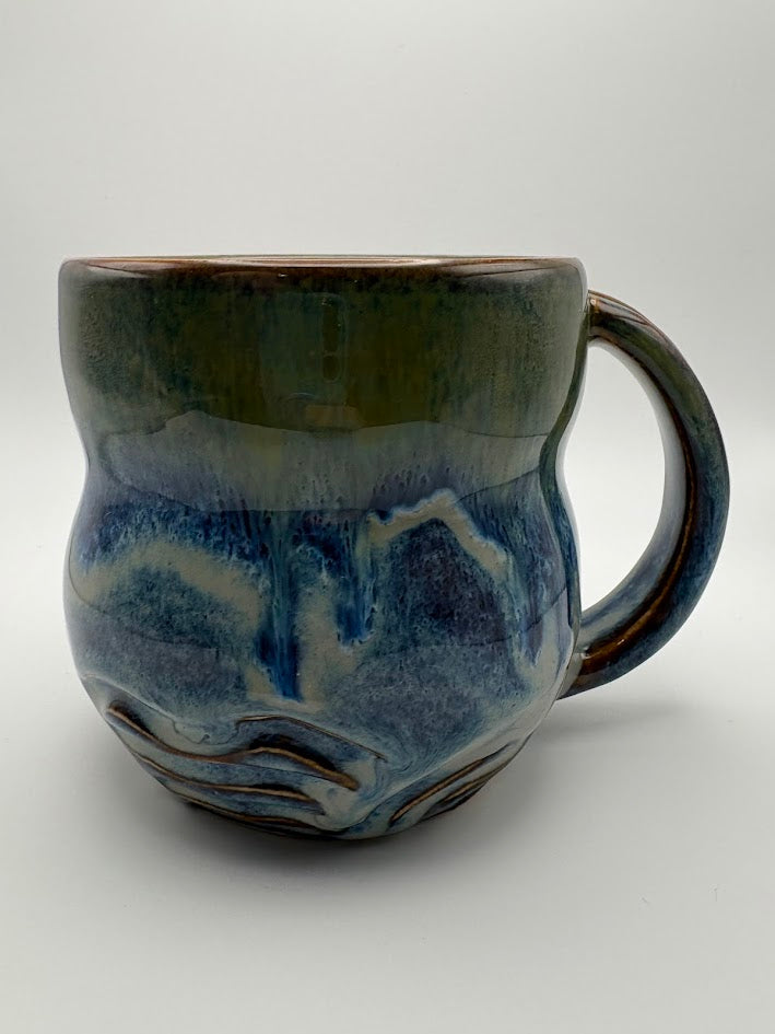 Carved Waves Mug
