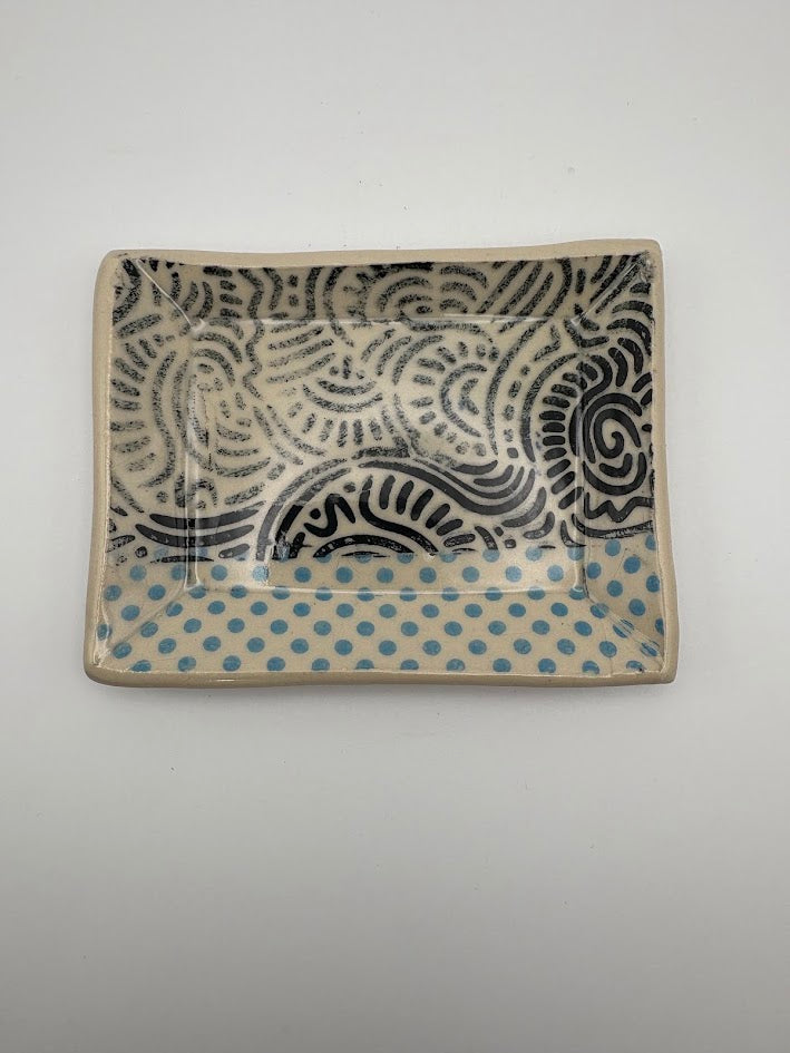 Small Squiggles and Dots Dish