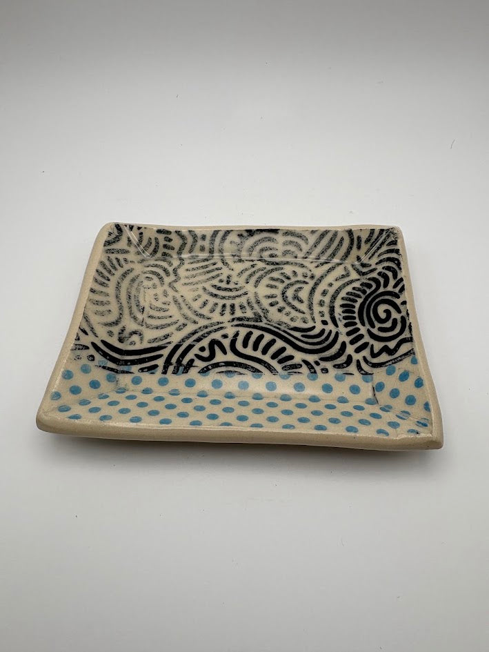 Small Squiggles and Dots Dish