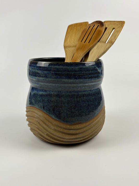Carved Waves Utensil Holder *Seconds*
