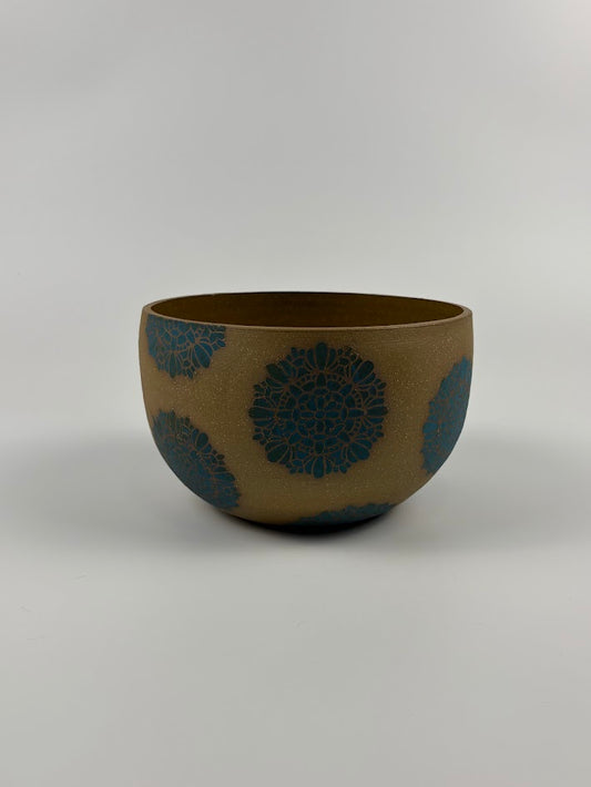 Decorated Serving Bowl