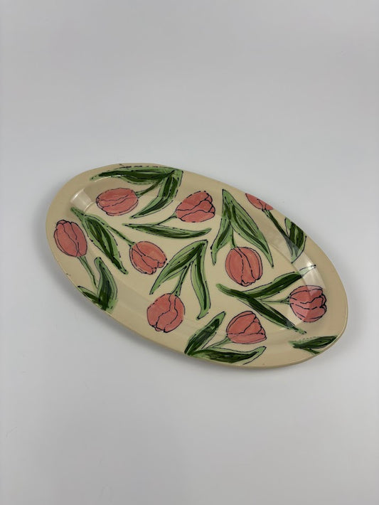 Tulips Serving Dish