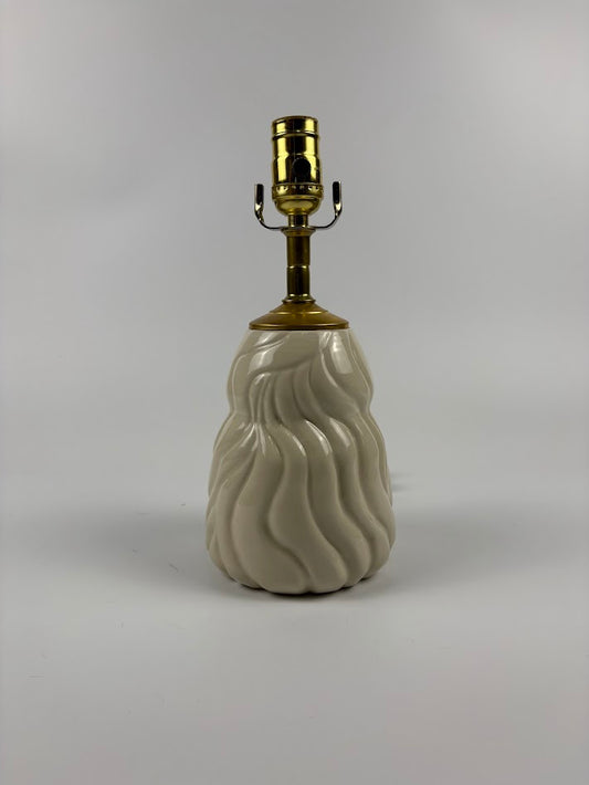 Flowing Waves Porcelain Lamp Base