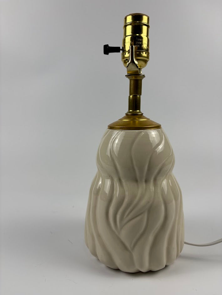 Flowing Waves Porcelain Lamp Base