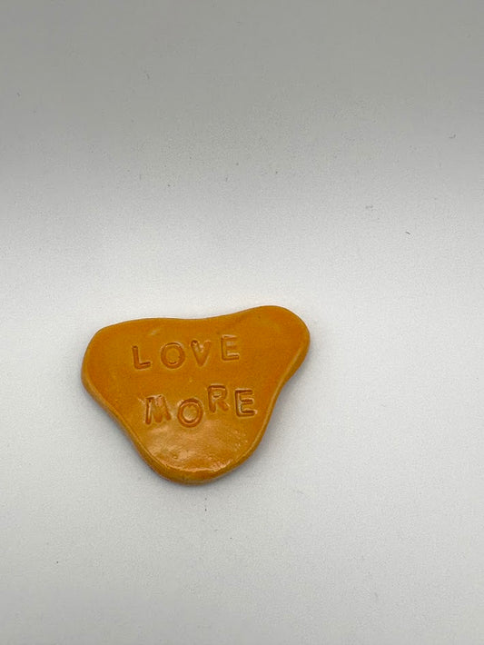 "Love More" Orange Magnet