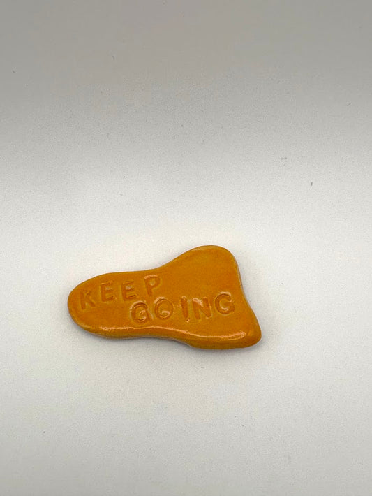 "Keep Going" Orange Magnet